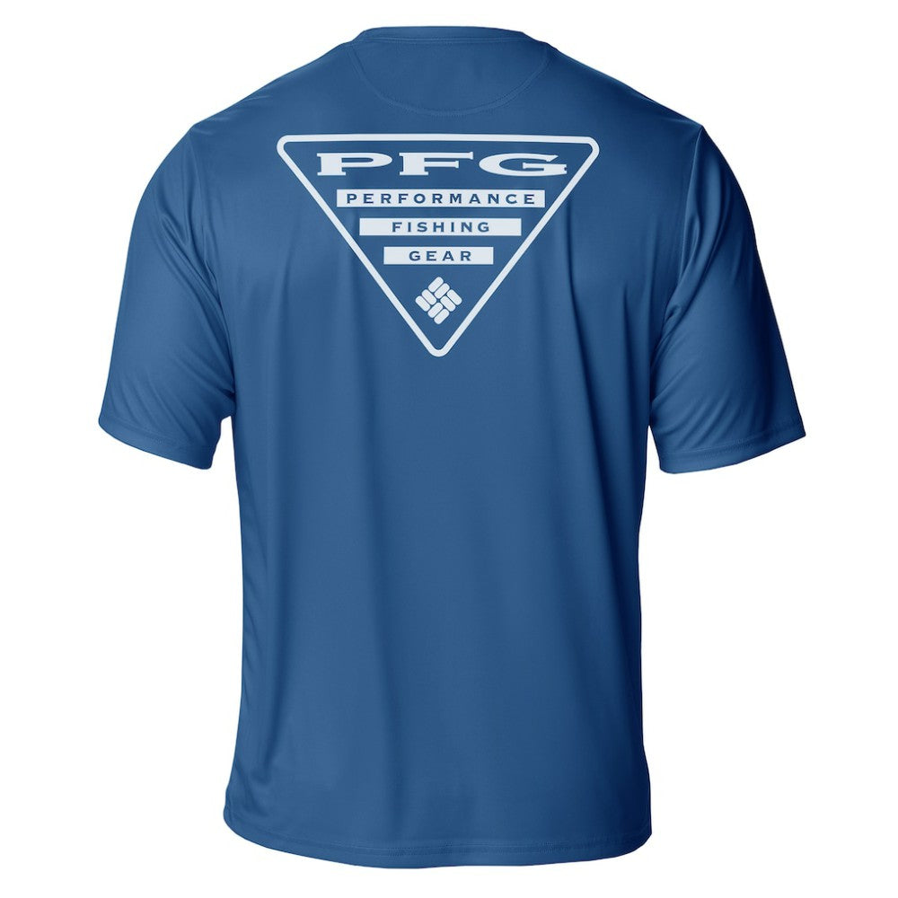 Colorado Avalanche Columbia PFG Terminal Tackle Omni-Shade T-Shirt - Blue | US 203863729