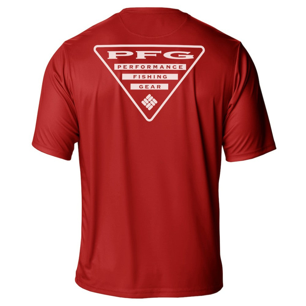 Carolina Hurricanes Columbia PFG Terminal Tackle Omni-Shade T-Shirt - Red | US 203863731