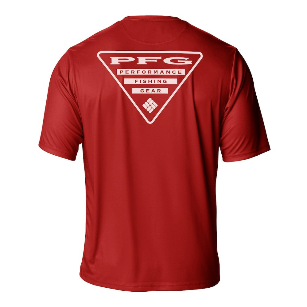 Detroit Red Wings Columbia PFG Terminal Tackle Omni-Shade T-Shirt - Red | US 203863732