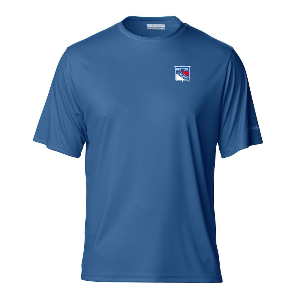New York Rangers Columbia PFG Terminal Tackle Omni-Shade T-Shirt - Blue | US 203863734