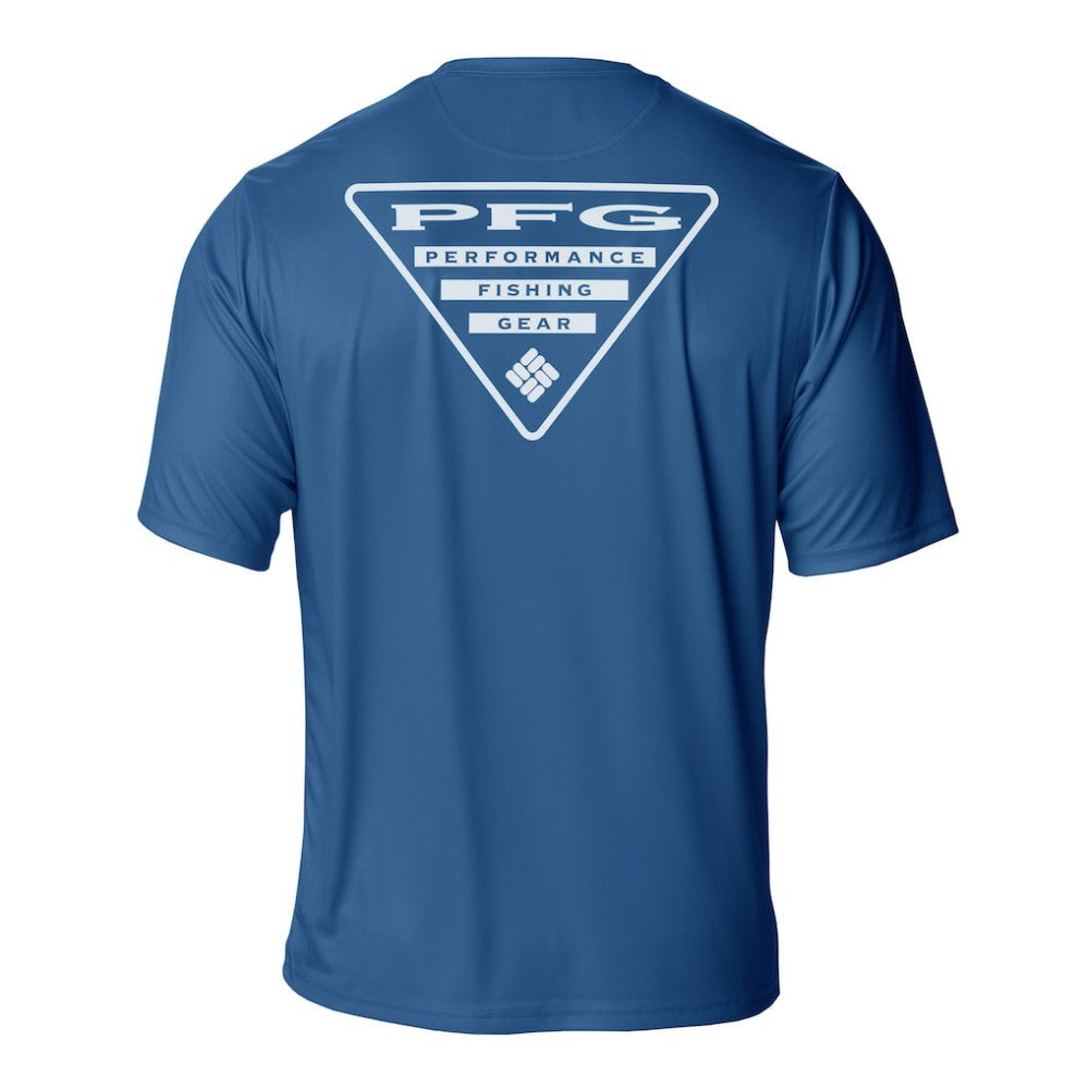 New York Rangers Columbia PFG Terminal Tackle Omni-Shade T-Shirt - Blue | US 203863734