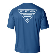 New York Rangers Columbia PFG Terminal Tackle Omni-Shade T-Shirt - Blue | US 203863734