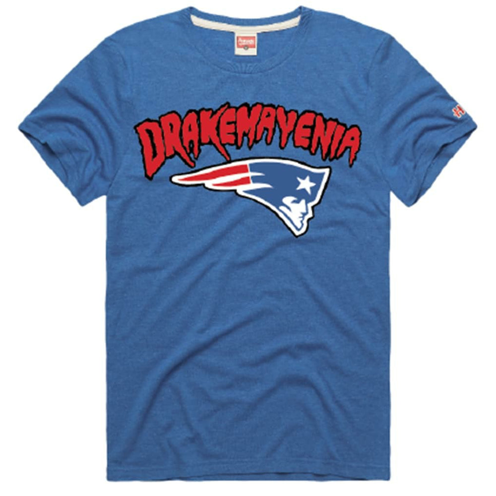Drake Maye New England Patriots Homage Unisex Drakemayenia Tri-Blend T-Shirt - Royal T-shirts