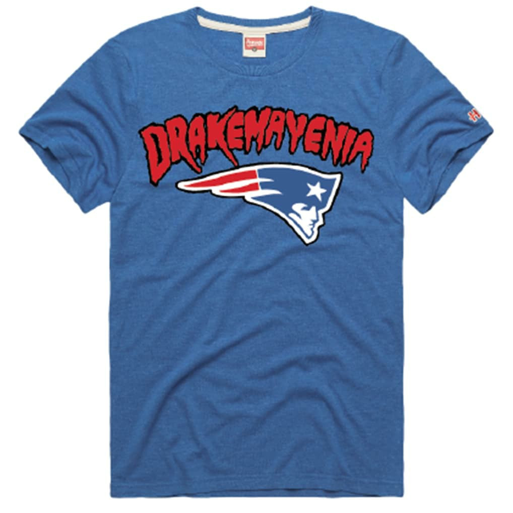 Drake Maye New England Patriots Homage Unisex Drakemayenia Tri-Blend T-Shirt - Royal T-shirts