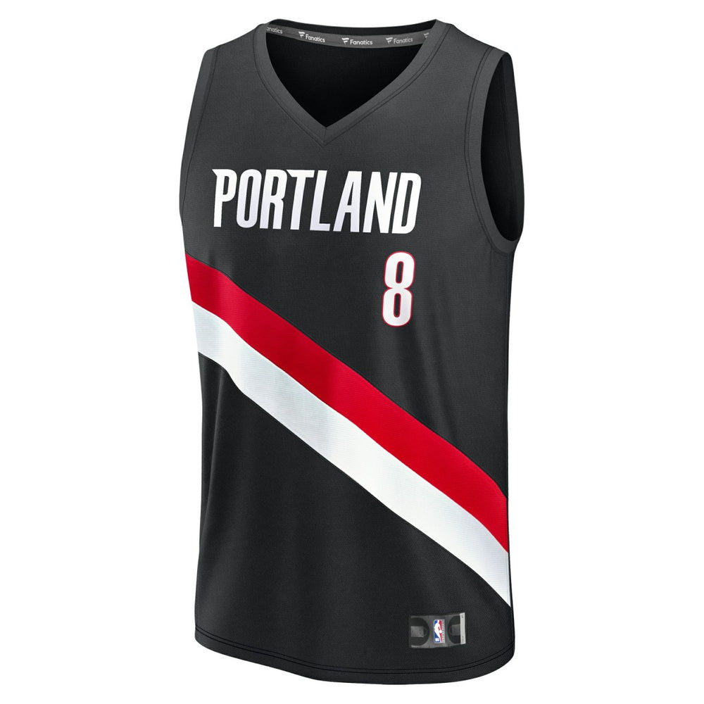 Deni Avdija Portland Trail Blazers Fast Break Replica Jersey Icon Edition Black - Fanatics outlet
