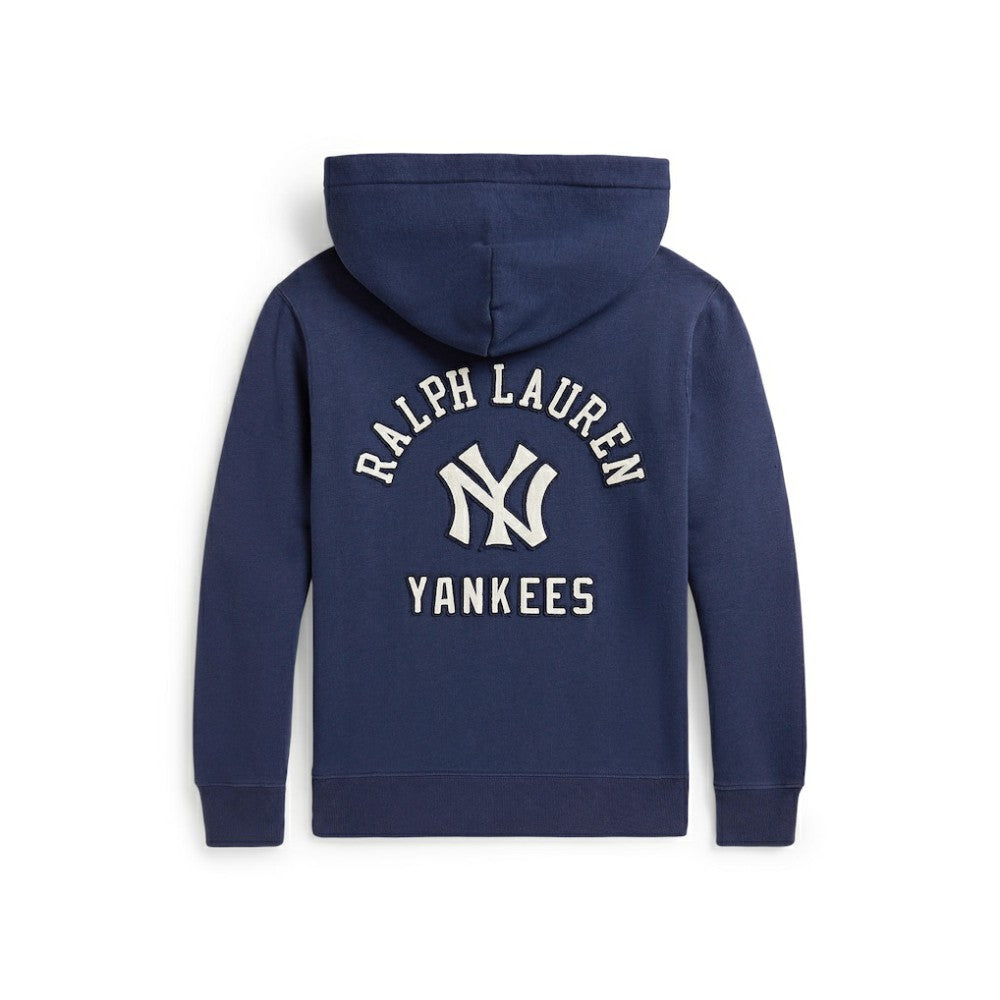 Yankees Polo Ralph Lauren Youth Fleece Hoodie - Navy Hoodies
