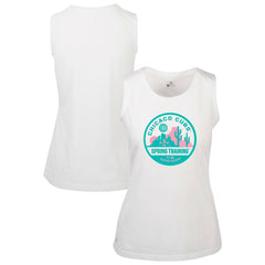 Chicago Cubs Levelwear Women's Macy Spring Training Badge Bold Tank Top - White Tanks