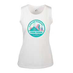 Cleveland Guardians Levelwear Women's Macy Spring Training Badge Bold Tank Top - White Tanks