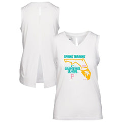 Pittsburgh Pirates Levelwear Women's 2026 Spring Training Paisley Ball Bold Tank - White Tanks