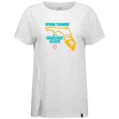 Minnesota Twins Levelwear Women's 2026 Spring Training Influx Ball Bold T-Shirt - White T-shirts