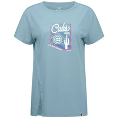 Chicago Cubs Levelwear Women's Influx Spring Training Sunrise Bold T-Shirt - Blue T-shirts
