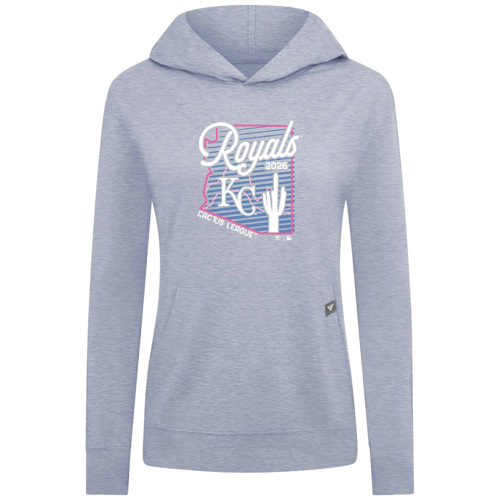 Kansas City Royals Levelwear Women's Relay Spring Training Sunrise Bold Hoodie - Light Blue Hoodies