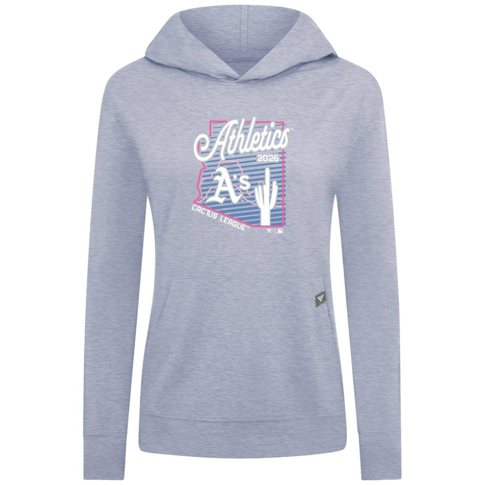 Athletics Levelwear Women's Relay Spring Training Sunrise Bold Hoodie - Light Blue Hoodies