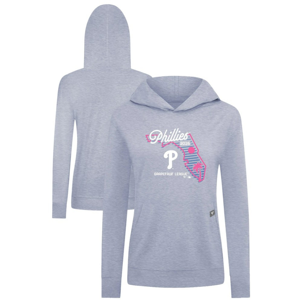 Philadelphia Phillies Levelwear Women's Relay Spring Training Sunrise Bold Hoodie - Light Blue Hoodies