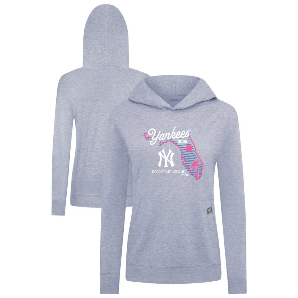 New York Yankees Levelwear Women's Relay Spring Training Sunrise Bold Hoodie - Light Blue Hoodies