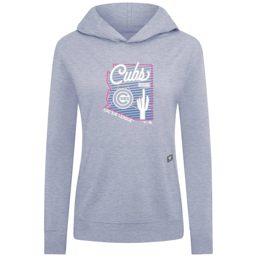 Chicago Cubs Levelwear Women's Relay Spring Training Sunrise Bold Hoodie - Light Blue Hoodies