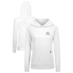 New York Yankees Levelwear Women's Relay Spring Break Panoramic Bold Hoodie - White Hoodies