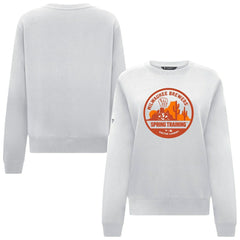 Milwaukee Brewers Levelwear Women's Yvette Spring Training Badge Bold Sweatshirt - White Sweatshirts