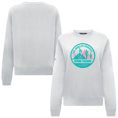 Los Angeles Dodgers Levelwear Women's Yvette Spring Training Badge Bold Sweatshirt - White Sweatshirts