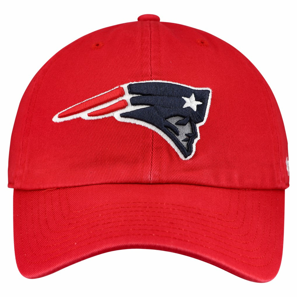 New England Patriots '47 Clean Up Primary Logo Adjustable Hat - Red Hats