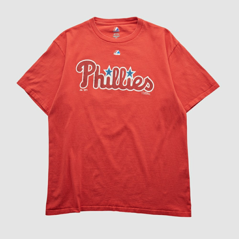 Philadelphia Phillies Majestic 2000s T-shirt - Red - Vintage T-shirts