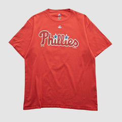Philadelphia Phillies Majestic 2000s T-shirt - Red - Vintage T-shirts
