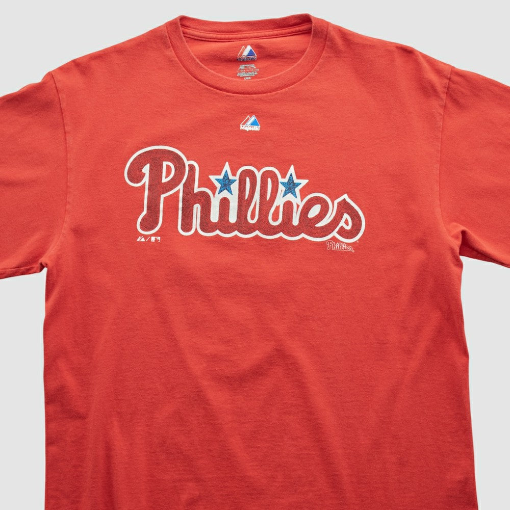 Philadelphia Phillies Majestic 2000s T-shirt - Red - Vintage T-shirts