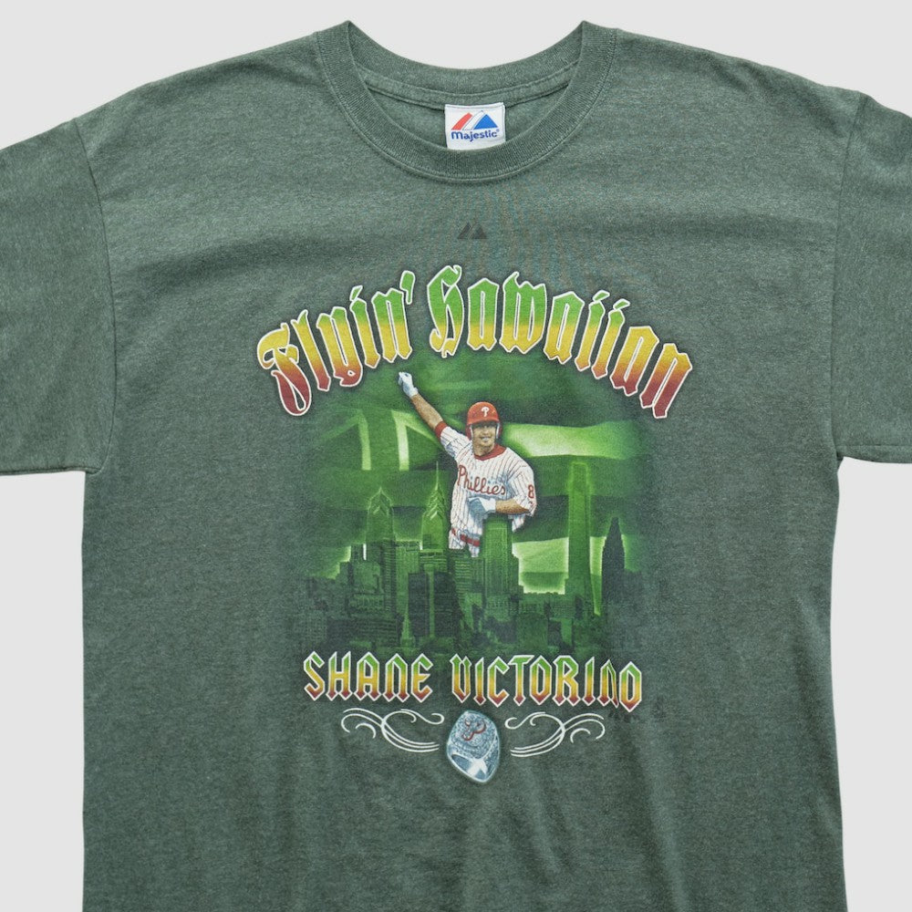 Philadelphia Phillies Majestic 2010s T-shirt - Green - Vintage T-shirts
