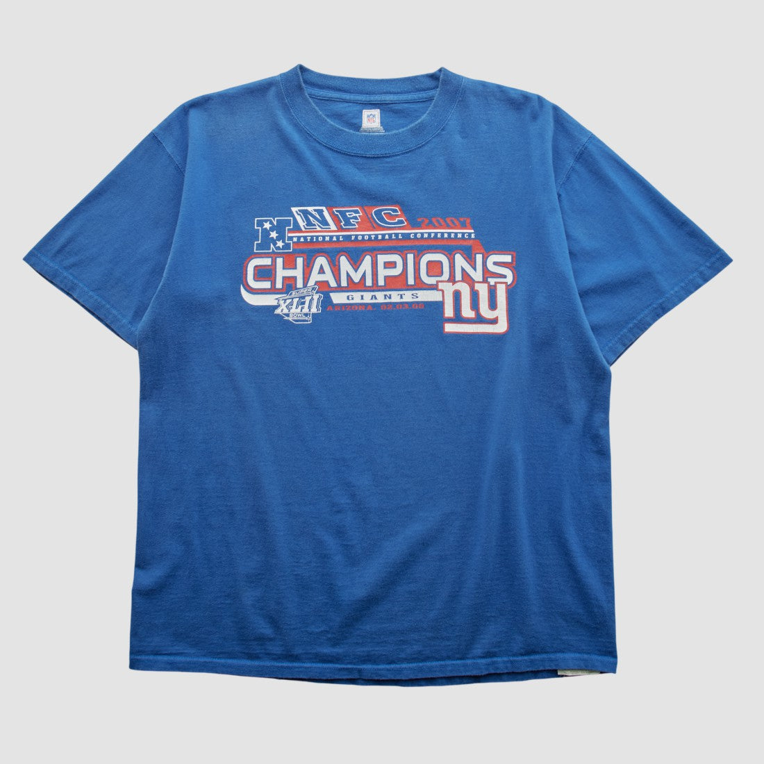 Super Bowl XLII NFL 2007 T-shirt - Blue T-shirts