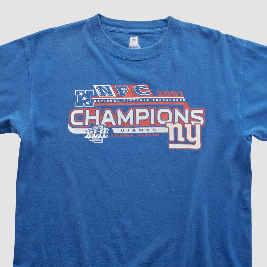 Super Bowl XLII NFL 2007 T-shirt - Blue T-shirts