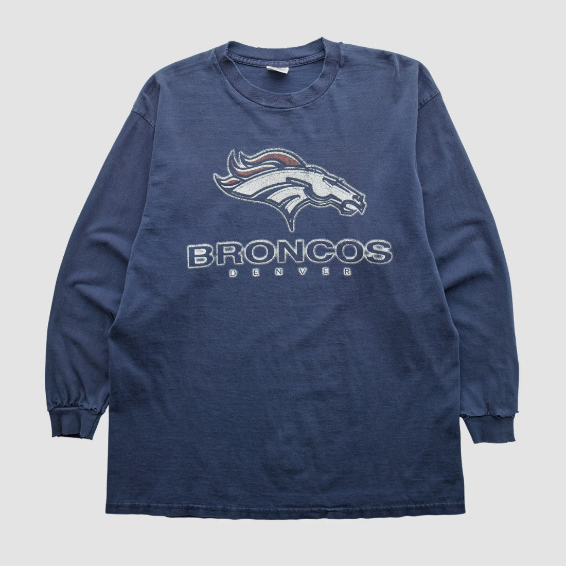 Denver Broncos Delta 2000s Long Sleeve T-shirt - Navy T-shirts