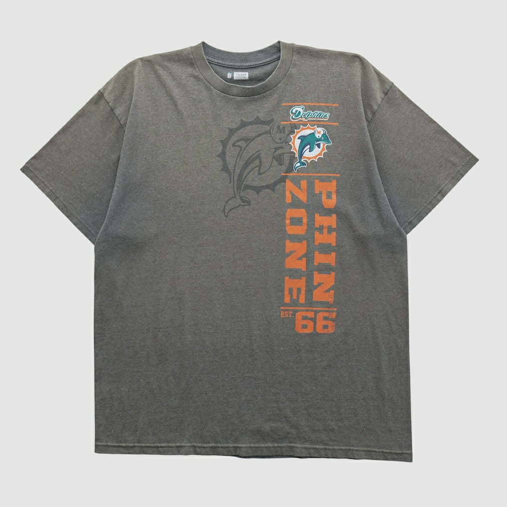 Miami Dolphins NFL 2010s T-shirt - Dark Heather Gray T-shirts