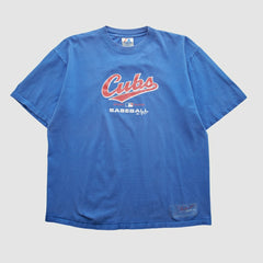 Chicago Cubs Majestic 2004 T-shirt - Blue - Vintage T-shirts