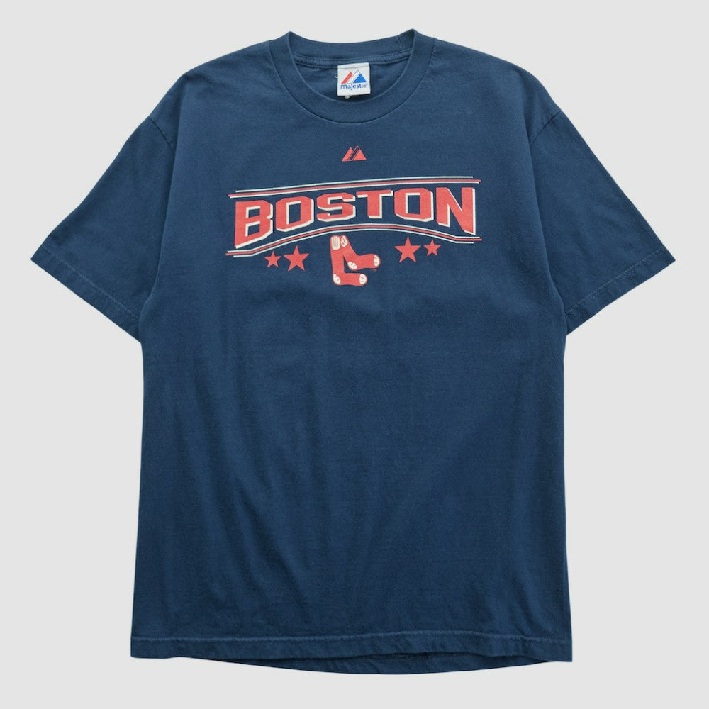 Boston Red Sox Majestic 2007 T-shirt - Navy - Vintage T-shirts
