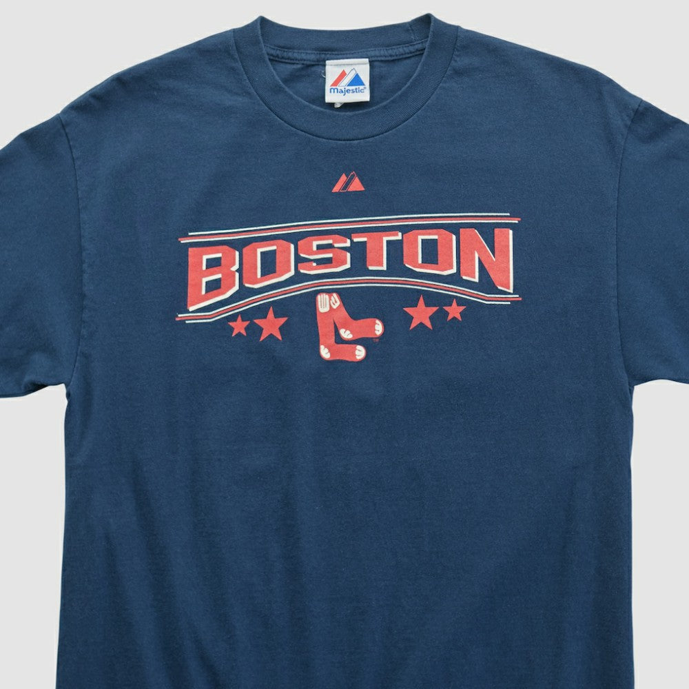 Boston Red Sox Majestic 2007 T-shirt - Navy - Vintage T-shirts