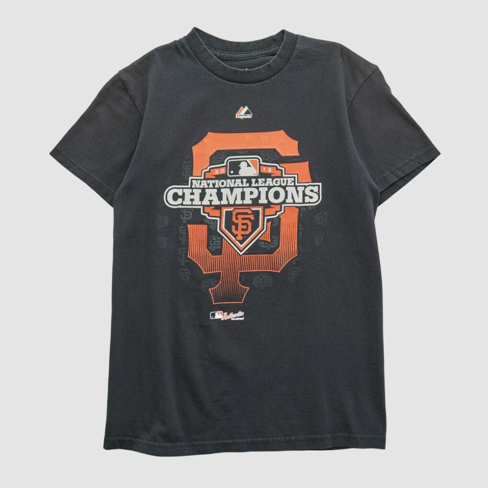 San Francisco Giants Majestic 2012 T-shirt - Black - Yth Vintage T-shirts