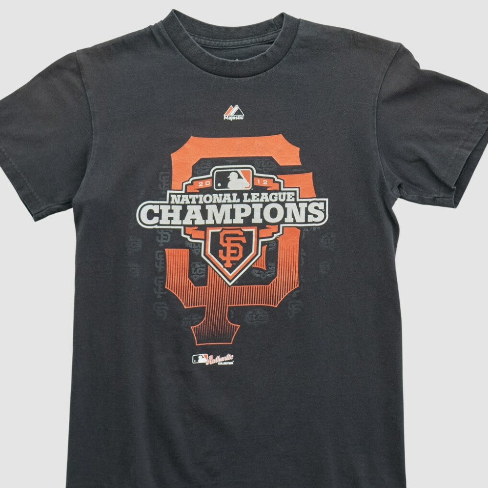 San Francisco Giants Majestic 2012 T-shirt - Black - Yth Vintage T-shirts