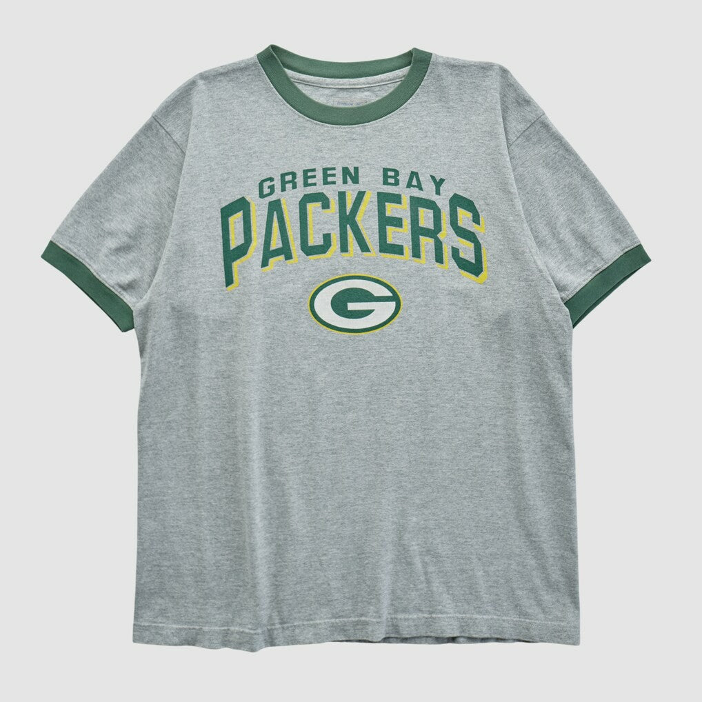Green Bay Packers Reebok 2000s T-shirt - Heather Gray T-shirts