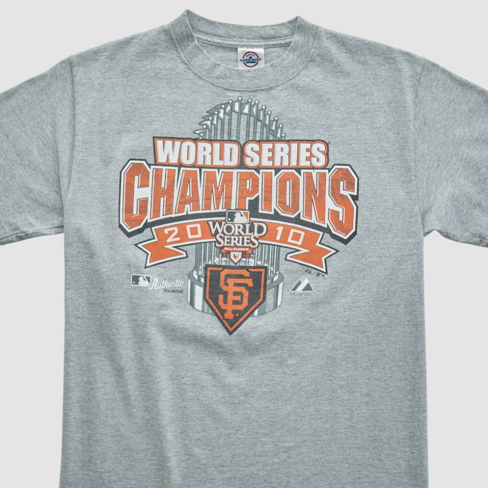 San Francisco Giants Delta 2010 T-shirt - Heather Gray - Vintage T-shirts