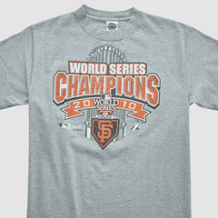 San Francisco Giants Delta 2010 T-shirt - Heather Gray - Vintage T-shirts