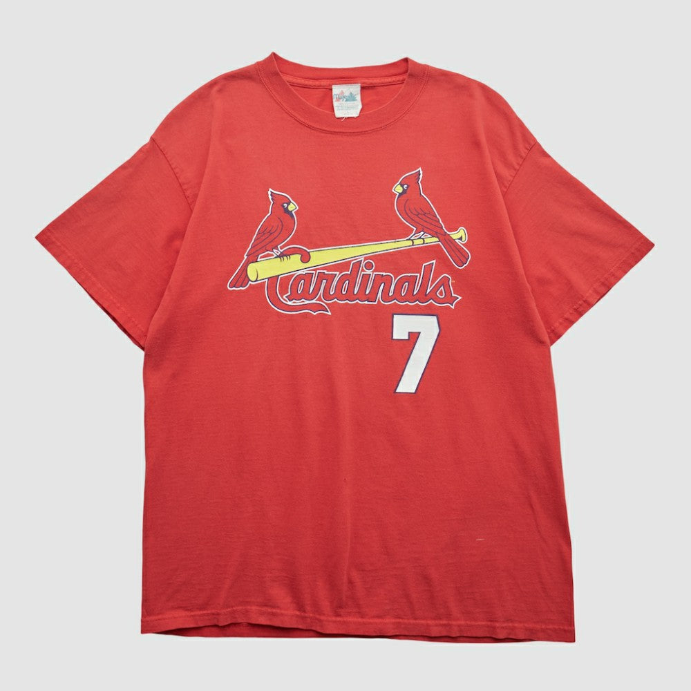 St. Louis Cardinals Majestic 2000s T-shirt - Red - Vintage T-shirts