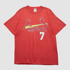 St. Louis Cardinals Majestic 2000s T-shirt - Red - Vintage T-shirts