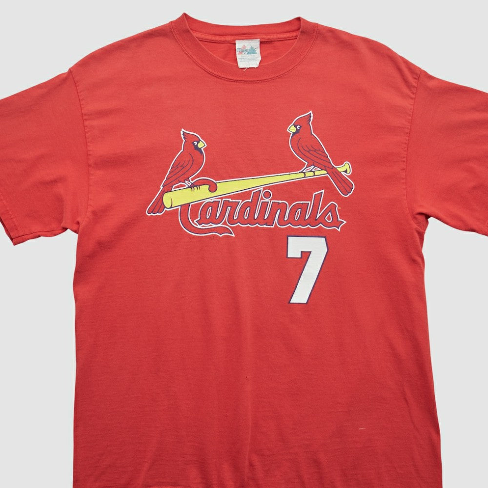 St. Louis Cardinals Majestic 2000s T-shirt - Red - Vintage T-shirts
