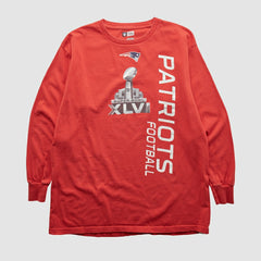 New England Patriots NFL 2012 Long Sleeve T-shirt - Red T-shirts