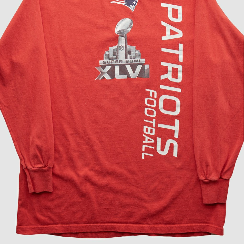 New England Patriots NFL 2012 Long Sleeve T-shirt - Red T-shirts