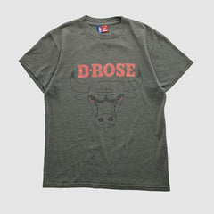 Chicago Bulls Majestic 2000s T-shirt Dark Heather Gray Vintage - Vintage