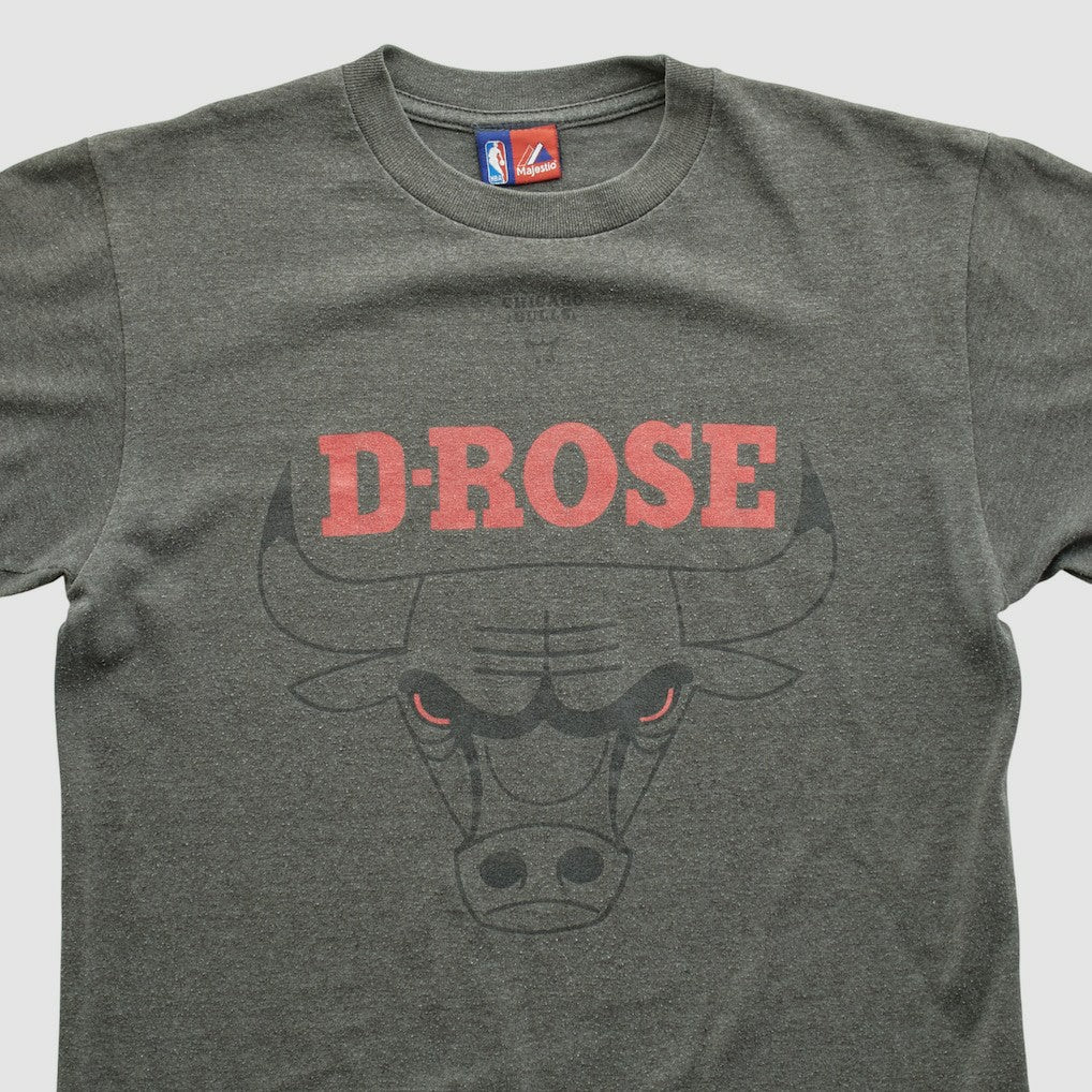 Chicago Bulls Majestic 2000s T-shirt Dark Heather Gray Vintage - Vintage