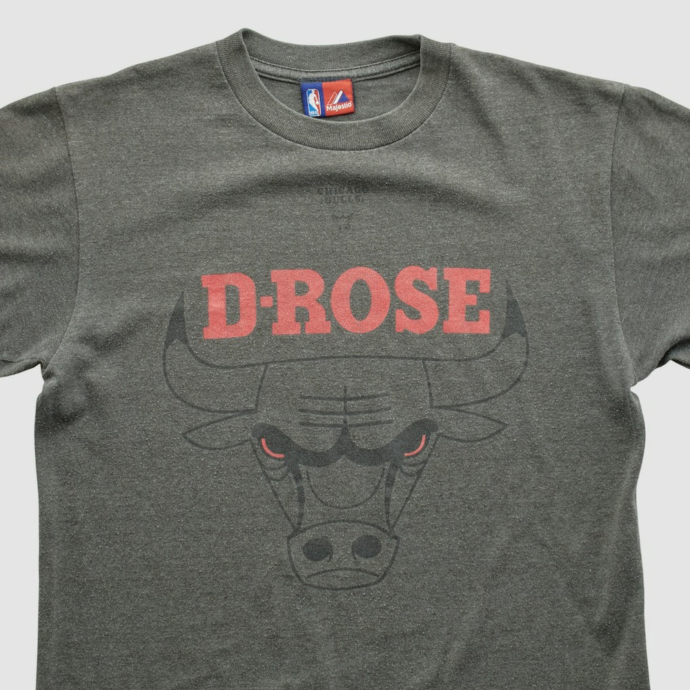 Chicago Bulls Majestic 2000s T-shirt Dark Heather Gray Vintage - Vintage