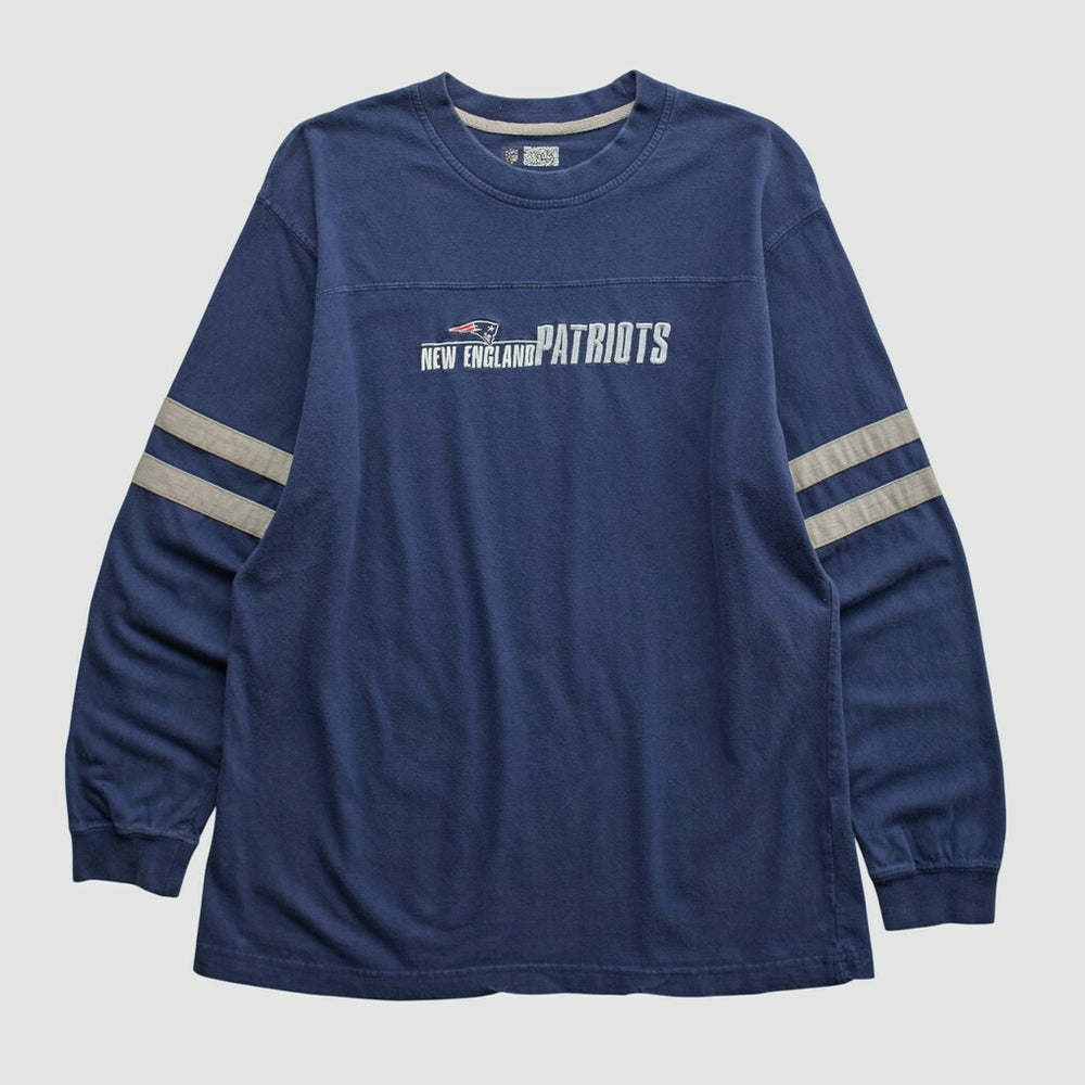 New England Patriots NFL 2000s Long Sleeve T-shirt - Navy T-shirts