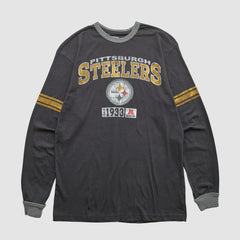 Pittsburgh Steelers NFL 2010s Long Sleeve T-shirt - Black T-shirts